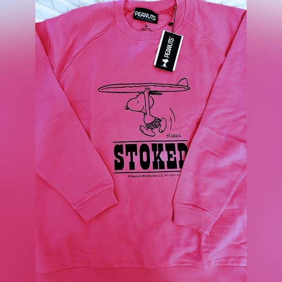 NWT UO Peanuts Oversized Sweatshirt XS - Picture 6 of 7